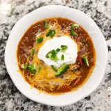 Bowl of Three Meat Chili