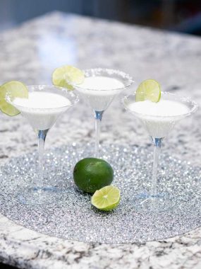 Keto Coconut Lime Martini Mocktail