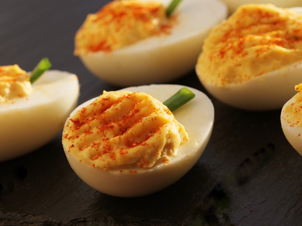 Pumpkin Halloween Deviled Eggs