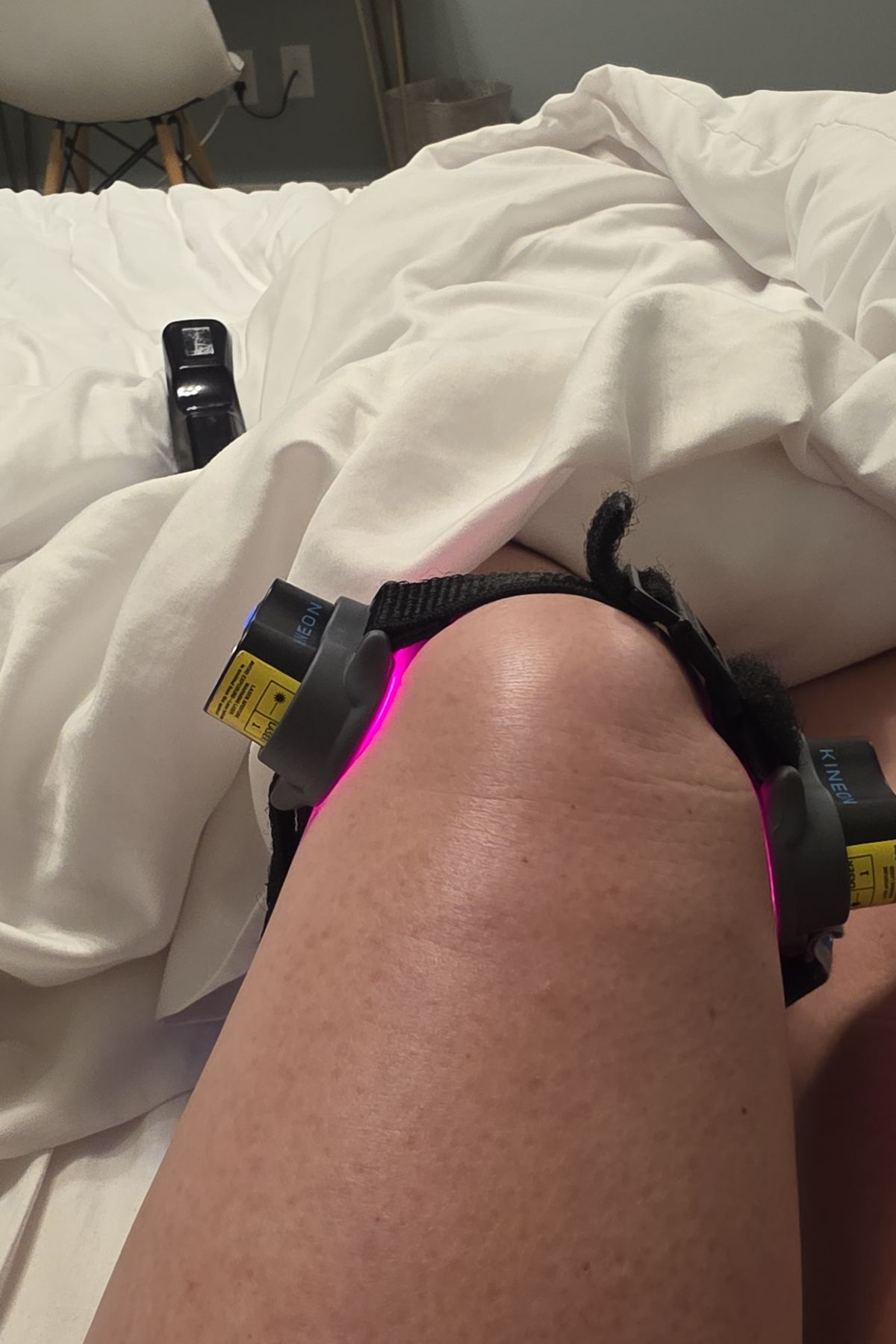 Kineon light therapy on the knee where I have diagnosed osteoarthritis, February 2025